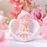 Maxbell Vinyl Ballerina Statue Mini Decoration for Party Anniversary Bookshelf Pink