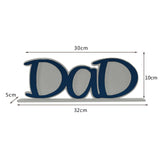 Maxbell Photo Frame Father's Birthday Gift Tabletop Ornament Dad Image Picture Frame Blue