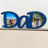 Maxbell Photo Frame Father's Birthday Gift Tabletop Ornament Dad Image Picture Frame Blue