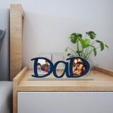 Maxbell Photo Frame Father's Birthday Gift Tabletop Ornament Dad Image Picture Frame Blue