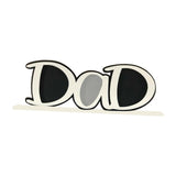 Maxbell Photo Frame Father's Birthday Gift Tabletop Ornament Dad Image Picture Frame White