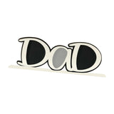 Maxbell Photo Frame Father's Birthday Gift Tabletop Ornament Dad Image Picture Frame White