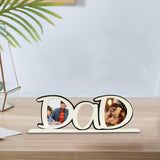 Maxbell Photo Frame Father's Birthday Gift Tabletop Ornament Dad Image Picture Frame White