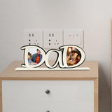 Maxbell Photo Frame Father's Birthday Gift Tabletop Ornament Dad Image Picture Frame White