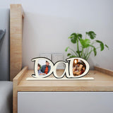 Maxbell Photo Frame Father's Birthday Gift Tabletop Ornament Dad Image Picture Frame White