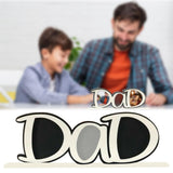 Maxbell Photo Frame Father's Birthday Gift Tabletop Ornament Dad Image Picture Frame White