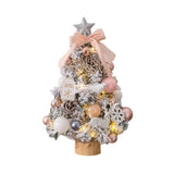 Maxbell Mini Christmas Tree with LED String Lights for Office Living Room 45cm