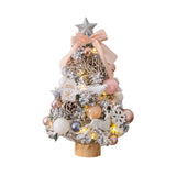 Maxbell Mini Christmas Tree with LED String Lights for Office Living Room 45cm