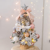 Maxbell Mini Christmas Tree with LED String Lights for Office Living Room 45cm