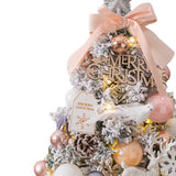 Maxbell Mini Christmas Tree with LED String Lights for Office Living Room 45cm