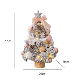 Maxbell Mini Christmas Tree with LED String Lights for Office Living Room 45cm