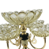 Maxbell Multilayer Fruit Bowl Metal Stand Rotatable for Living Room Office