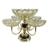 Maxbell Multilayer Fruit Bowl Metal Stand Rotatable for Living Room Office