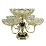 Maxbell Multilayer Fruit Bowl Metal Stand Rotatable for Living Room Office