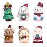 Maxbell Miniature Statue Mini Ornament Christmas Figurines for Tabletop Party Indoor 4x3x5.5cm Elk