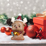Maxbell Miniature Statue Mini Ornament Christmas Figurines for Tabletop Party Indoor 4x3x5.5cm Elk