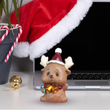 Maxbell Miniature Statue Mini Ornament Christmas Figurines for Tabletop Party Indoor 4x3x5.5cm Elk