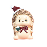 Maxbell Miniature Statue Mini Ornament Christmas Figurines for Tabletop Party Indoor 4x3.5x5cm Hedgehog