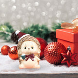 Maxbell Miniature Statue Mini Ornament Christmas Figurines for Tabletop Party Indoor 4x3.5x5cm Hedgehog