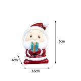 Maxbell Miniature Statue Mini Ornament Christmas Figurines for Tabletop Party Indoor 3.5x4x5cm Santa