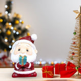 Maxbell Miniature Statue Mini Ornament Christmas Figurines for Tabletop Party Indoor 3.5x4x5cm Santa