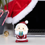Maxbell Miniature Statue Mini Ornament Christmas Figurines for Tabletop Party Indoor 3.5x4x5cm Santa