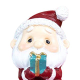 Maxbell Miniature Statue Mini Ornament Christmas Figurines for Tabletop Party Indoor 3.5x4x5cm Santa