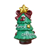 Maxbell Miniature Statue Mini Ornament Christmas Figurines for Tabletop Party Indoor 3.8x3.8x6.2cm Tree
