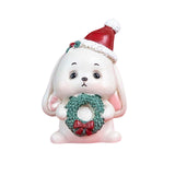 Maxbell Miniature Statue Mini Ornament Christmas Figurines for Tabletop Party Indoor 3.8x3.8x6.2cm Rabbit