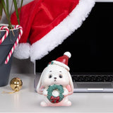 Maxbell Miniature Statue Mini Ornament Christmas Figurines for Tabletop Party Indoor 3.8x3.8x6.2cm Rabbit