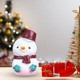 Maxbell Miniature Statue Mini Ornament Christmas Figurines for Tabletop Party Indoor 3.5x3.3x5.4cmSnowman