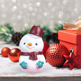 Maxbell Miniature Statue Mini Ornament Christmas Figurines for Tabletop Party Indoor 3.5x3.3x5.4cmSnowman