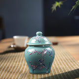 Maxbell Ceramic Ginger Jar Collection Household Storage Jars for Loose Tea Small