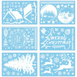 Maxbell 9Pcs Christmas Window Clings Stickers Window Kids for Fridge Decoration