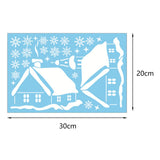 Maxbell 9Pcs Christmas Window Clings Stickers Window Kids for Fridge Decoration