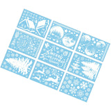 Maxbell 9Pcs Christmas Window Clings Stickers Window Kids for Fridge Decoration