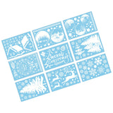 Maxbell 9Pcs Christmas Window Clings Stickers Window Kids for Fridge Decoration