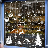 Maxbell 9Pcs Christmas Window Clings Stickers Window Kids for Fridge Decoration