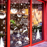 Maxbell 9Pcs Christmas Window Clings Stickers Window Kids for Fridge Decoration