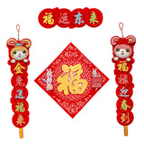 Maxbell Chinese Couplet Set Spring Festival Creative Household Door Stickers Decals