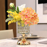 Maxbell Modern Flower Vase Desktop Vase Goblet Glass Vase for Living Room Decor