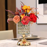 Maxbell Modern Flower Vase Desktop Vase Goblet Glass Vase for Living Room Decor
