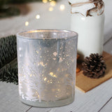 Maxbell Morden Candlestick Cup Candle Holder Decorative Tabletop Statue Crafts Argent