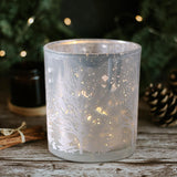 Maxbell Morden Candlestick Cup Candle Holder Decorative Tabletop Statue Crafts Argent