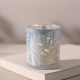 Maxbell Morden Candlestick Cup Candle Holder Decorative Tabletop Statue Crafts Argent