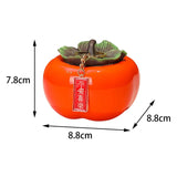 Maxbell Persimmon Storage Tank with Cover Containers Tea Cans Desktop Decorative style A