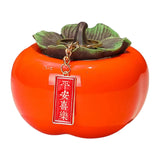 Maxbell Persimmon Storage Tank with Cover Containers Tea Cans Desktop Decorative style A