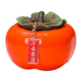 Maxbell Persimmon Storage Tank with Cover Containers Tea Cans Desktop Decorative style A