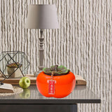 Maxbell Persimmon Storage Tank with Cover Containers Tea Cans Desktop Decorative style A