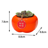 Maxbell Persimmon Storage Tank with Cover Containers Tea Cans Desktop Decorative style B